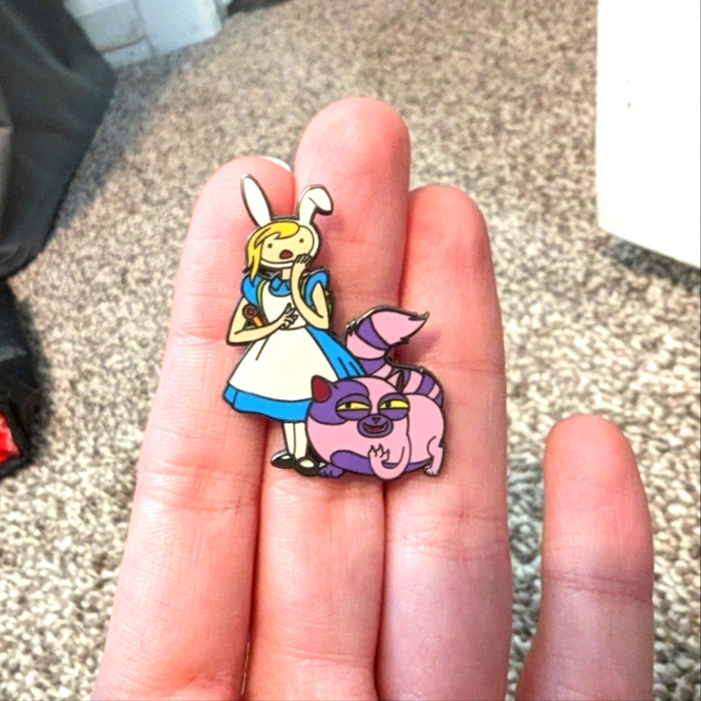 BUNDLE FOR @junedagong AT/Alice In Wonderland Pin& Finn/Jake Mandala set